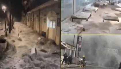 VIDEO/ Stuhitë vazhdojnë të godasin Italinë jugore, shkaktojnë kaos dhe dëme të mëdha