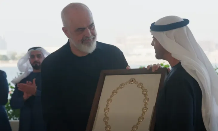 VIDEO / U nderua me urdhrin “Zayed” në Abu Dhabi, Rama ndan pamjet nga ceremonia
