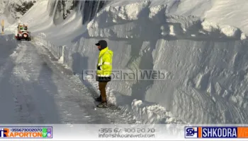 VIDEO – Zonat malore të qarkut Shkodër nën “pushtetin” e borës, trashësia arrin deri në 120 cm…
