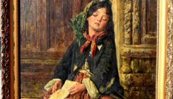 “Violinistja shëtitëse duke fjetur”, piktura që të rrëqeth sa herë e shikon