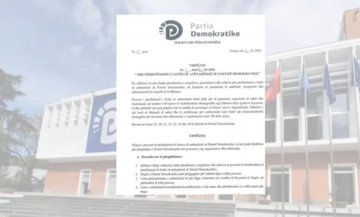 Zgjedhjet për kreun e partisë në prill, PD nxjerr udhëzimin për listën e anëtarësisë, ja detyrat e drejtuesve politikë në qarqe