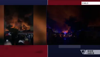 Zjarri te “5 Maji”, Ristani qetëson banorët: Nuk ka rrezik për jetë njerëzish, kemi vënë nën kontroll flakët