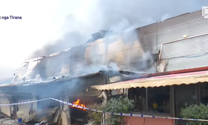 Zjarri te “5 Maji” shuhet pas 5 orësh, aktive vetëm vatra të vogla në brendësi të magazinës