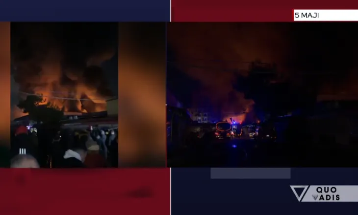 Zjarri te “5 Maji”, situata mbetet alarmante! Gazetari në Quo Vadis: Frikë për përhapjen e mëtejshme të flakëve