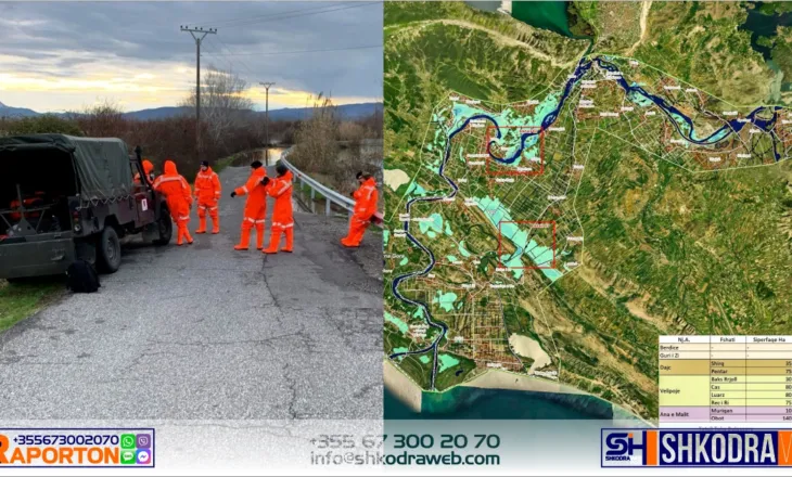 Zvogëlohet sipërfaqja nën ujë në Bashkinë Shkodër, ja si paraqitet situata në territor këtë të diel…