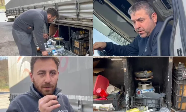 30 kamionë të bllokuar nga shembja e rrugës në Librazhd: Prej tre ditësh kemi mbetur pa bukë dhe ujë