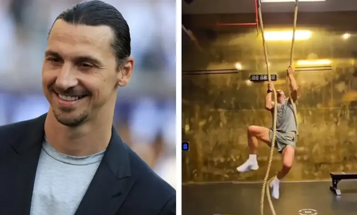 44 vjeç dhe i jashtëzakonshëm, Zlatan sfidon moshën me forcë fizike mbresëlënëse (video)