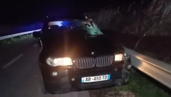 Aksident i rëndë në Lushnje, shoferi i “BMW” përplas një kalë, përfundon në spital gruaja e tij