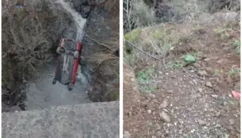 Aksident i rëndë rrugor në Burrel, automjeti përfundon poshtë urës