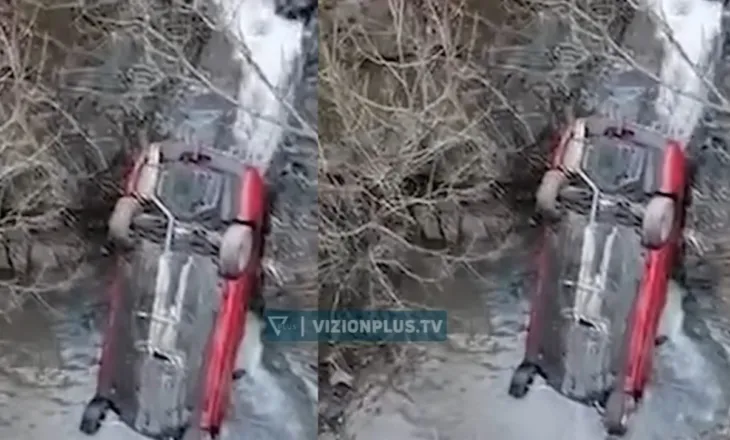 Aksident në aksin rrugor Mat–Shkopet, makina del nga rruga dhe bie në përrua