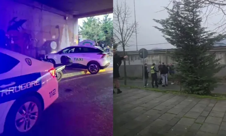 Aksident pranë Kopshtit Zoologjik në Tiranë, taksia përplas motomjetin