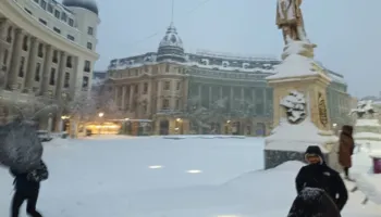 Alarm i kuq në Rumani: Reshje të dendura bore, bllokohen rrugët dhe nërpriten fluturimet