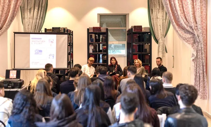 “Arkitektura e filmit”, Diana Çuli, Eduart Grishaj dhe Erenik Beqiri në një bisedë me të rinjtë