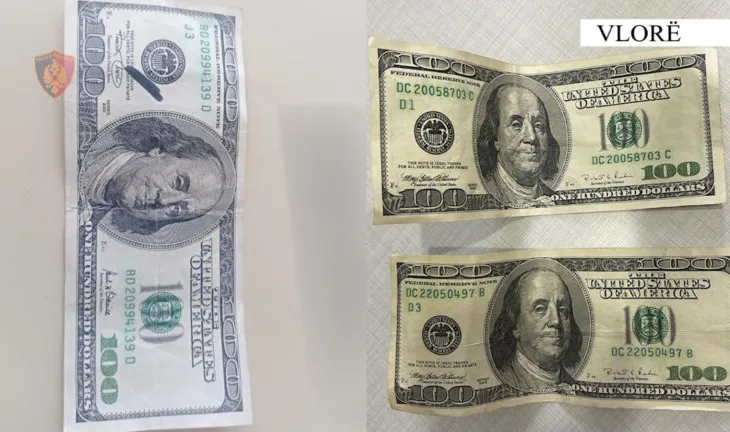 Arrestohen dy vëllezërit në Vlorë/ Blenë me dollarë false në disa subjekte, në kërkim bashkëpunëtori i tyre