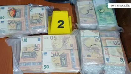 Arrestohet 19-vjeçari në Shkodër, i gjenden mbi 164 mijë euro të falsifikuara në shtëpi