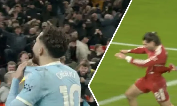 Arsyeja e çuditshme pse u anullua goli i Rayan Cherki në fund ndaj Liverpool-it (video)