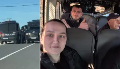 Banorët e Rrjollit bllokojnë përsëri punimet për resortin e Ualjt, policia shoqëron 6 veta, mes tyre dhe një grua