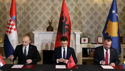 Bashkëpunimi në fushën e mbrojtjes, Kosova, Shqipëria dhe Kroacia takim trepalësh