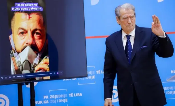 Berisha bën gafën e radhës, nuk gjen dot emrin e protestuesit: Ilir Lleshi, më falni…Ilir…urdhëro…Shtufi…jo..