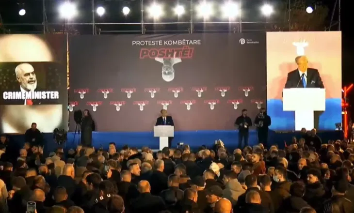 Berisha në protestë: Shkurti, muaj që ne do të çlirojmë Shqipërinë