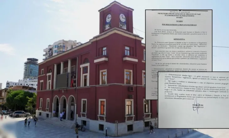 Çarja e argjinaturës së Erzenit përmbyti Durrësin/ Prokuroria zbarkon në bashki, sekuestron dosjet dhe nis hetimet për “shpërdorim detyre”