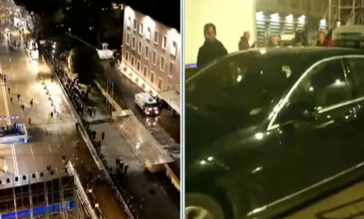 Çfarë i ndodhi? Berisha ‘braktis’ protestuesit, i hipën ‘Benzit’ me ‘urgjencë’ dhe largohet