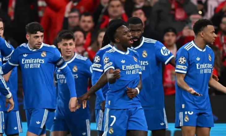 Champions League: Vinicius është heroi i Realit, mund Benfica-n. PSG mund me permbysje Monacon