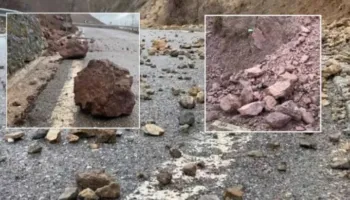 Dëmtohet edhe një tjetër rrugë, masivi i gurëve bllokon pjesërisht aksin Kukës-Bushtricë