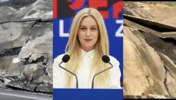 Deputetja e PD-së nxjerr videon: Çahet skarpata anësore e Rrugës së Arbrit