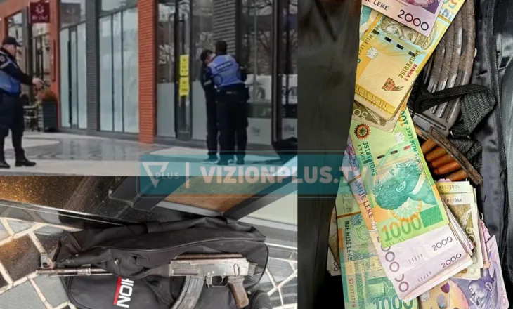 DETAJE/ 58-vjeçari qëlloi me kallash brenda bankës, mori paratë por u “kap mat” nga policia te dera