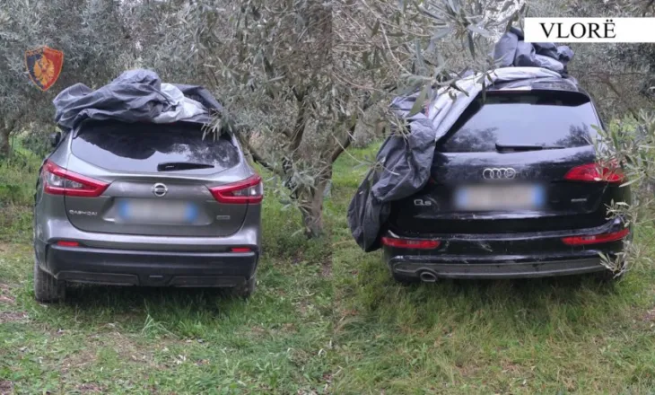 Do të përdoreshin për krime, Policia e Vlorës gjen dhe sekuestron dy makina në një ullishte në Vlorë