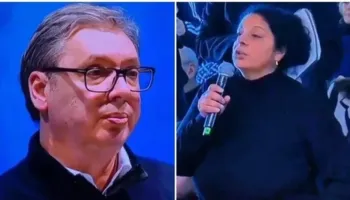 Drama në takimin politik: Vuçiç përballet me gruan, ajo shpërthen në lot: Jam tezja e djalit, nëna i ka vdekur, kërkoj…