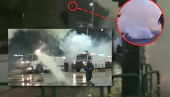 E paprecedentë/ Policia sulmon gazetarët e Syri TV me ujë me piper gjatë protestës