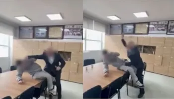 E rëndë/ Mësuesi dhunon nxënësin me grushte dhe shkelma pa mëshirë: Ndalu, ndalu po më..