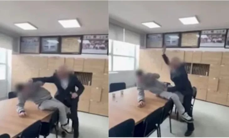 E rëndë/ Mësuesi dhunon nxënësin me grushte dhe shkelma pa mëshirë: Ndalu, ndalu po më..