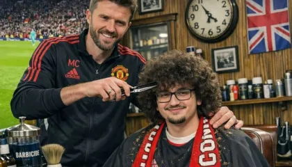 Efekti Carrick dhe… baste për flokët e tij “viralë”; tifozi i Manchester United është 90 minuta larg berberit
