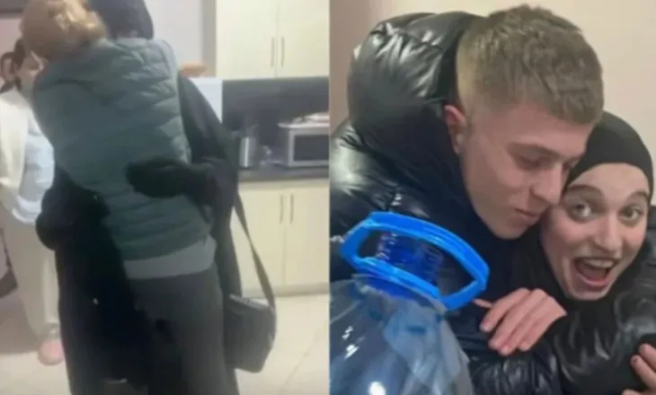 Emocionuese/ Eva Dumani, përqafimi i parë me nënën dhe vëllanë pas ardhjes nga Siria