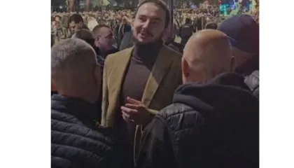 Ervin Salianji në protestën e opozitës