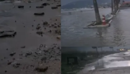 Fenomen i rrallë në Orikum: Deti ngrihet mbi 1.5 metra dhe vërshon në banesa e biznese (VIDEO)