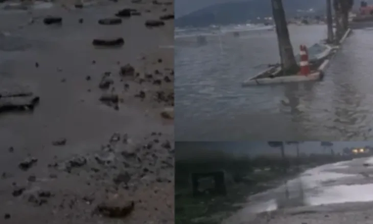 Fenomen i rrallë në Orikum: Deti ngrihet mbi 1.5 metra dhe vërshon në banesa e biznese (VIDEO)