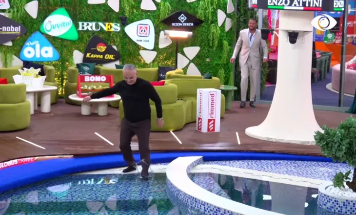 Fitoi “nominimin” së bashku me Luizin, Artani futet në pishinën e Big Brother