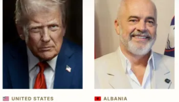 Flamujt e Shqipërisë dhe Kosovës vendosen në Bordin e Paqes. Rama pranë Trump në faqen zyrtare