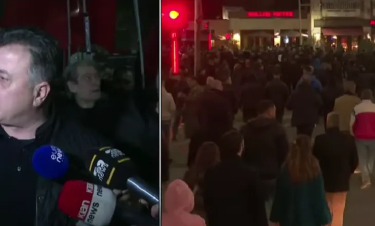 FOTO/ Digjen koshat në qendër të Tiranës, Flamur Noka: Skenari i tyre nuk na ndalon, ne jemi në marshim