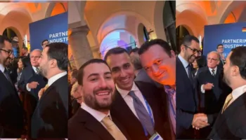 FOTO/ Fatmir Hysenbelliu takime me Luigi Di Maio dhe ministrin e Emirateve të Bashkuara Arabe në Mynih