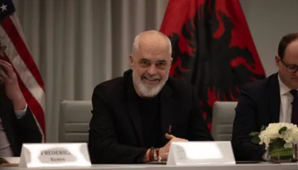 FOTO/ Rama vijon takimet në SHBA: Në tryezën e Atlantic Council, një nga organizatat më të rëndësishme të politikave strategjike