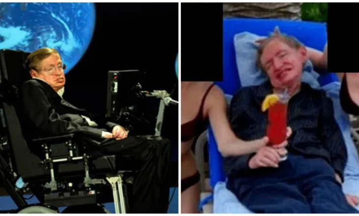 Foto të reja nga dosja e Epstein, fizikani Stephen Hawking shfaqet mes dy vajzave me bikini, çfarë u gjet brenda apartamentit