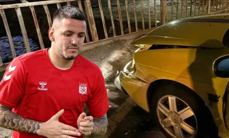 Frikë në Sivas: Rey Manaj përfshihet në aksident, zbulohet ç’ndodh me sulmuesin kuqezi