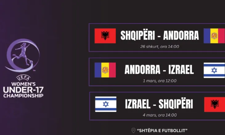 FSHF gati për turneun e parë europian për vitin 2026. Kombëtarja e femrave U-17 luan në shtëpi