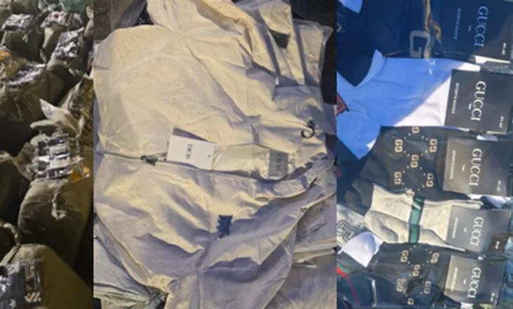 Gucci, Dior e Hugo Boss/ Bllokohen 103 mijë veshje të falsifikuara me marka luksoze në Durrës