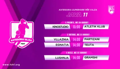 Kampionati i vajzave/ Java e 11-të sjell sfida interesante. Vllaznia – Partizani, kryesfidë e javës së 11-të